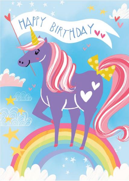 GREETING CARD: HAPPY BIRTHDAY UNICORN