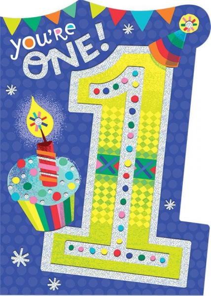 GREETING CARD: YOU'RE ONE!