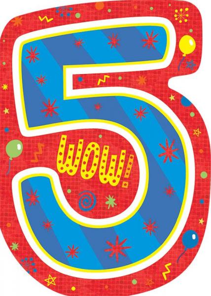 GREETING CARD: WOW! 5
