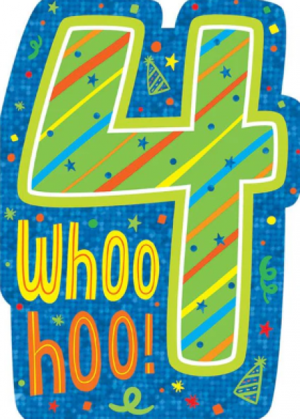 GREETING CARD: WHOO HOO! 4