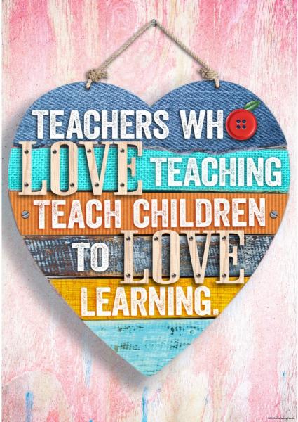 (SALE )(D) POSTER: TEACHERS WHO LOVE TEACHING
