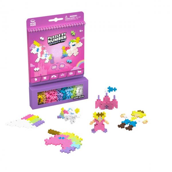 PLUS PLUS PUZZLE BY NUMBER ACTIVITY PAD FAIRYTALE