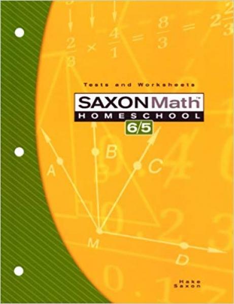 SAXON MATH 6/5 TESTS AND WORKSHEETS 3RD EDITION