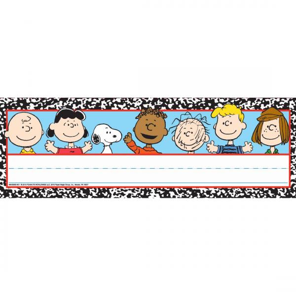 NAME PLATES: PEANUTS SELF ADHESIVE