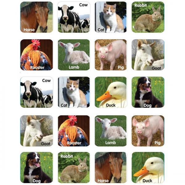 STICKERS: FARM ANIMALS PHOTOS