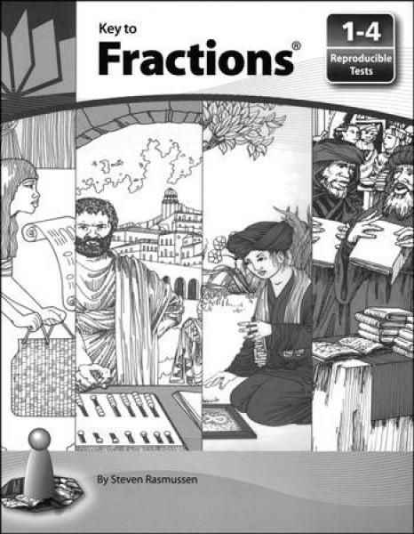 (SALE) KEY TO FRACTIONS REPRODUCIBLE TESTS 1-4