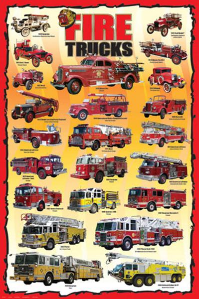 POSTER: #21 - FIRE TRUCKS