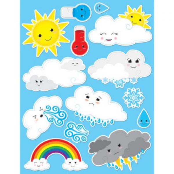 DIE-CUT MAGNETS CUTE WEATHER SET