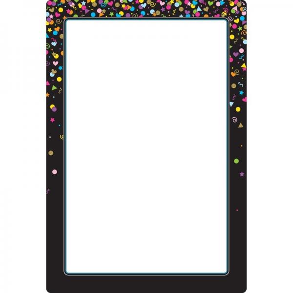 (SALE) SMART POLY CHART: BLANK BLACK CONFETTI