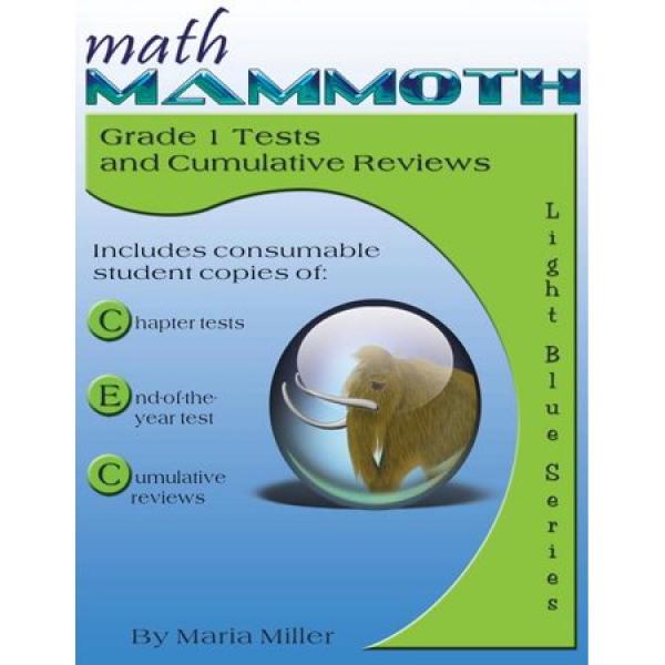 MATH MAMMOTH GRADE 1 TESTS AND REVIEWS