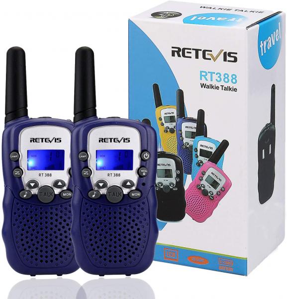 2 PCS KIDS WALKIE TALKIES WITH FLASHLIGHT - DARK BLUE