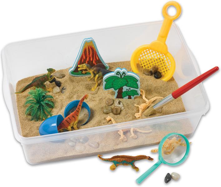 SENSORY BIN: DINOSAUR DIG