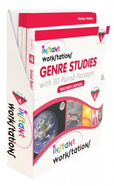 (SALE) INSTANT WORKSTATIONS: GENRE STUDIES WITH 30 PAIRED PASSAGES GRADE 4