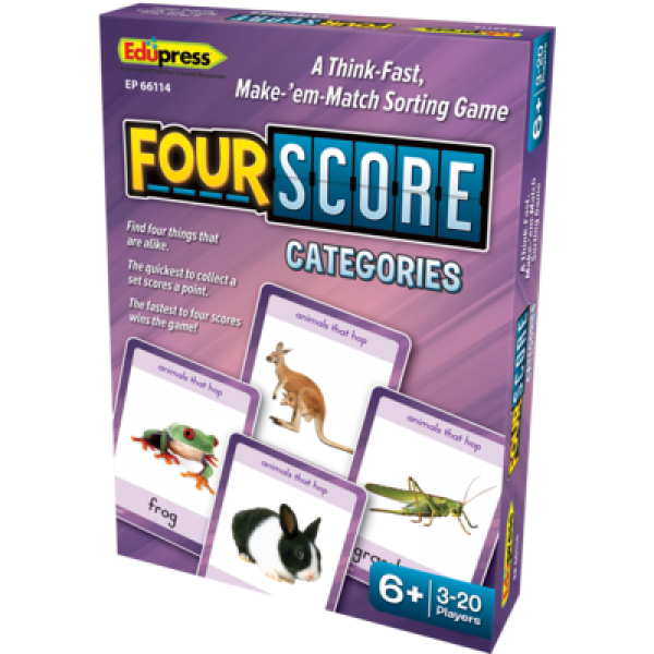 (SALE) (D) FOUR SCORE CARD GAME: CATEGORIES