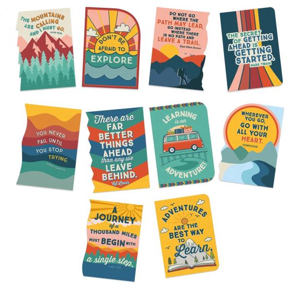 BULLETIN BOARD SET: DIE-CUT POSTERS ADVENTURER