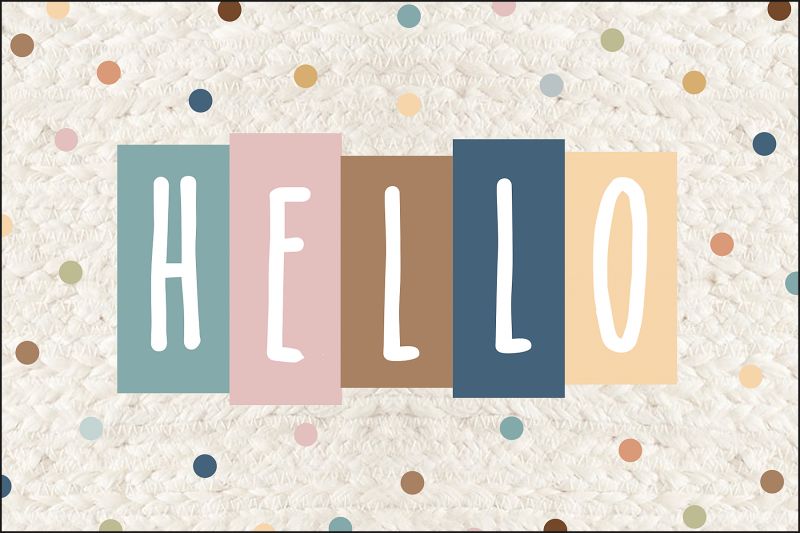 (SALE) (D) POSTCARDS: HELLO EVERYONE IS WELCOME