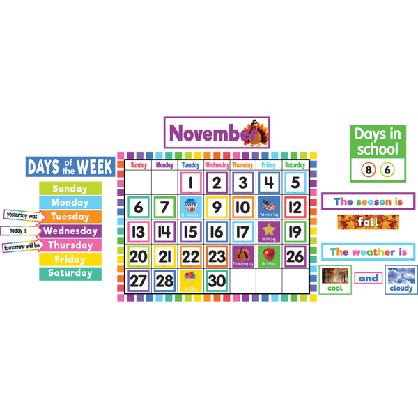 BULLETIN BOARD: COLORFUL CALENDAR