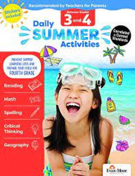 DAILY SUMMER ACTIVITIES BETWEEN GRADES 3 AND 4