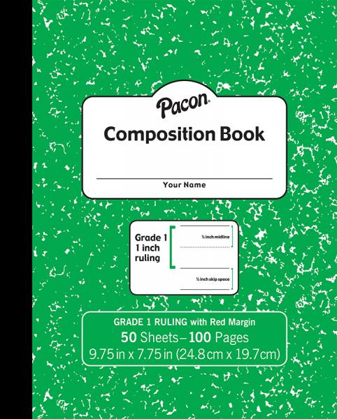 COMPOSITION BOOK: GRADE 1
