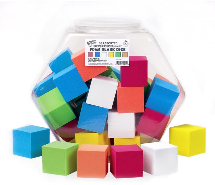 DICE: JUMBO FOAM ASSORTED