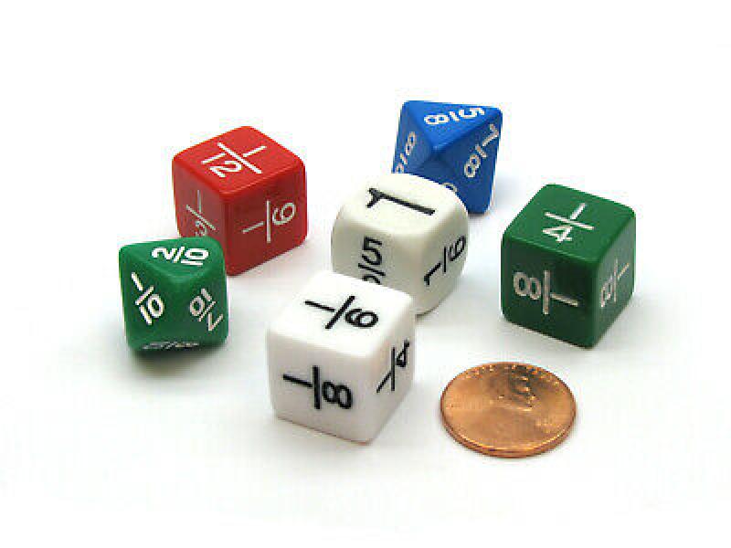 DICE: FRACTIONS ASST.