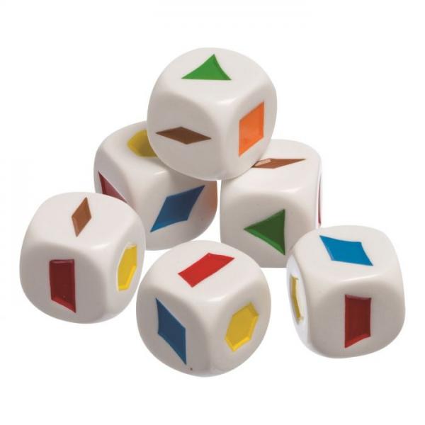 DICE: SHAPES LIKE A PATTERN BLOCK