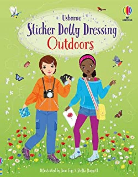 STICKER DOLLY DRESSING OUTDOORS