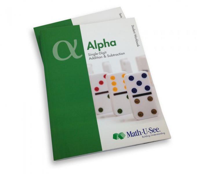 MATH-U-SEE: ALPHA STUDENT PACK WITH TESTS