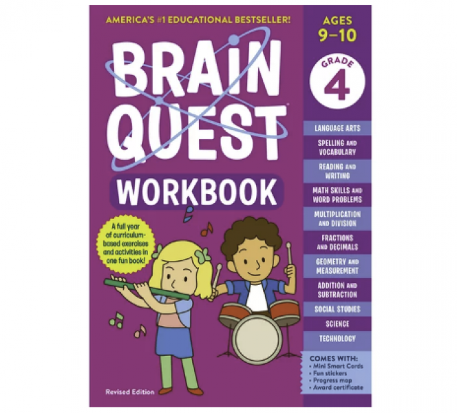 BRAIN QUEST WORKBOOK: GRADE 4
