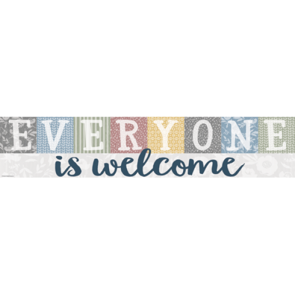 (SALE) BANNER: CLASSROOM COTTAGE EVERYONE IS WELCOME