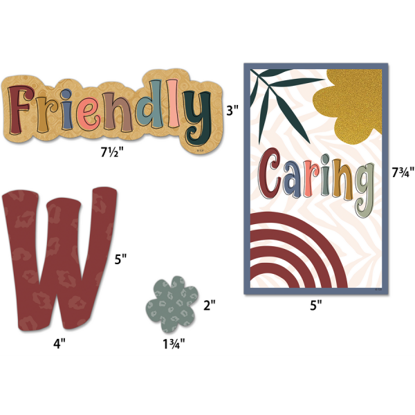 (SALE) MINI BULLETIN BOARD SET: WONDERFULLY WILD OUR WONDERFUL CLASS