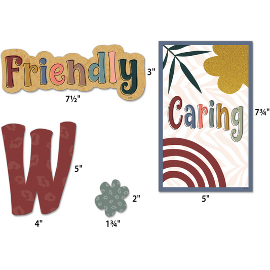 (SALE) MINI BULLETIN BOARD SET: WONDERFULLY WILD OUR WONDERFUL CLASS