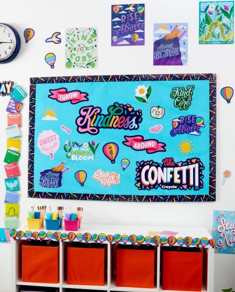 BULLETIN BOARD SET: CRAYOLA COLORS OF KINDNESS