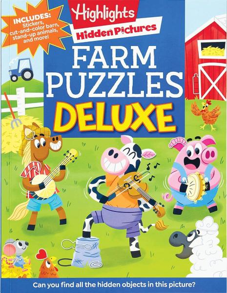 HIGHLIGHTS HIDDEN PICTURES FARM PUZLES DELUXE