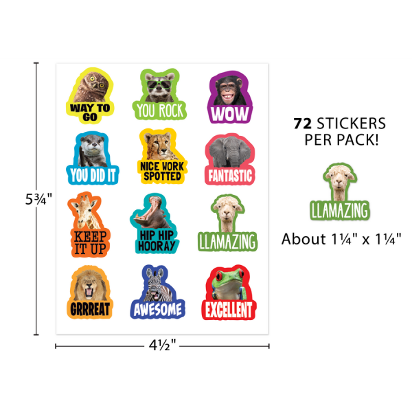 STICKERS: GO WILD ANIMALS