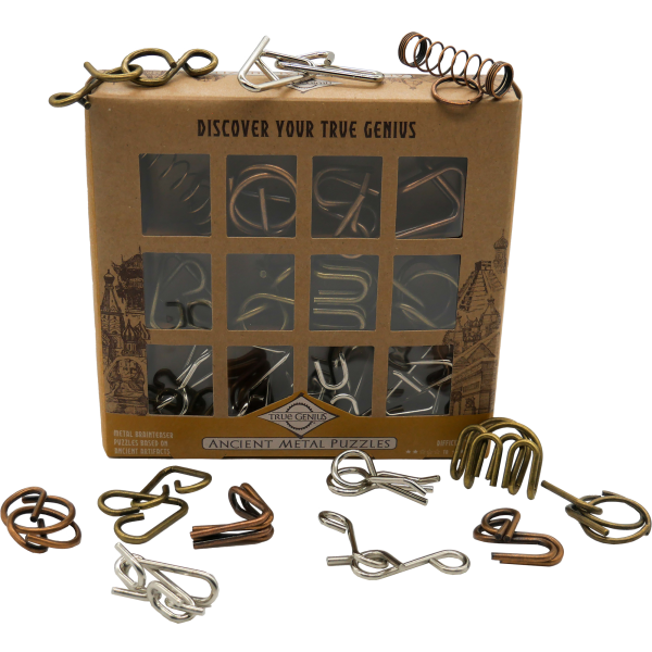 TRUE GENIUS ANCIENT METAL PUZZLES