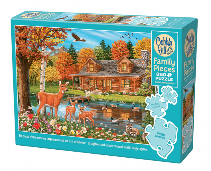 PUZZLE: COTTAGE POND FAMILY PIECES 350 PCS