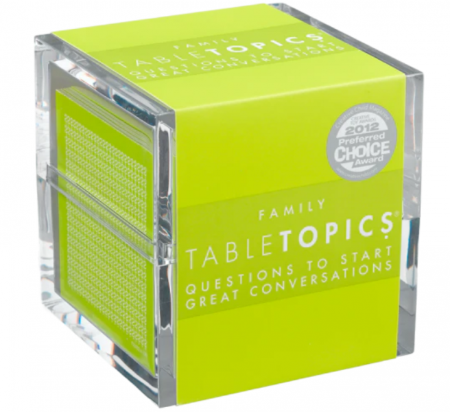 FAMILY TABLETOPICS QUESTIONS TO START GREAT CONVERSATIONS