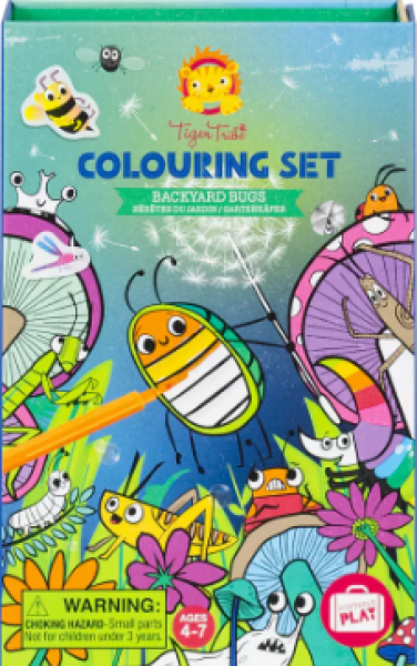 COLOURING SET BACKYARD BUGS