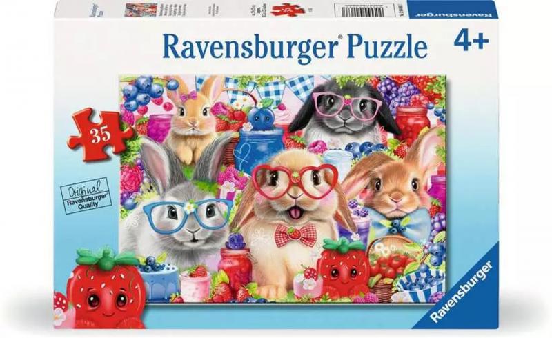 PUZZLE: BUNNIES AND BERRIES 35 PIECES