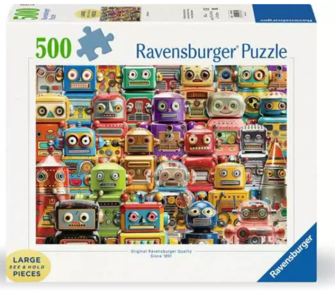 PUZZLE: RETRO ROBOTS 500 PIECES