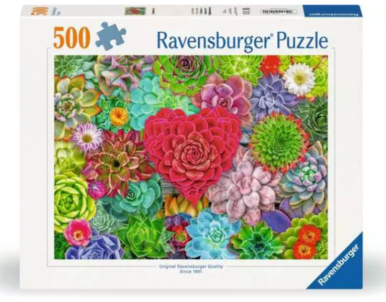 PUZZLE: SUCCULENT LOVE 500 PIECES