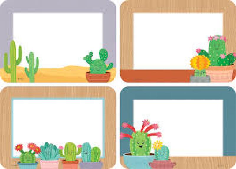 NAME TAGS: HAPPY CACTUS