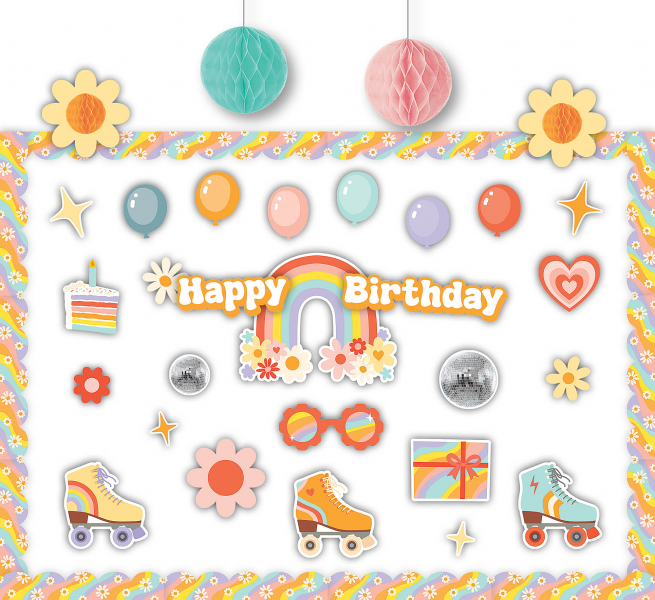 CREATE & DECORATE QUICK KIT: ROLLER DISCO BIRTHDAY