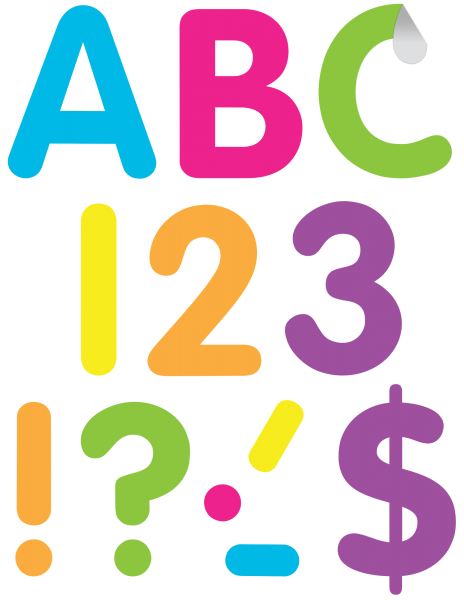 SELF-ADHESIVE LETTERS: BRIGHTS CLASSIC 4"