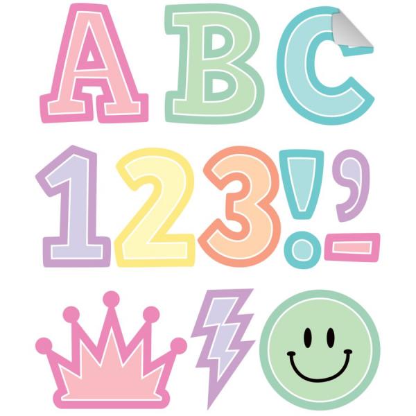SELF-ADHESIVE LETTERS: PASTEL BOLD BLOCK 2"