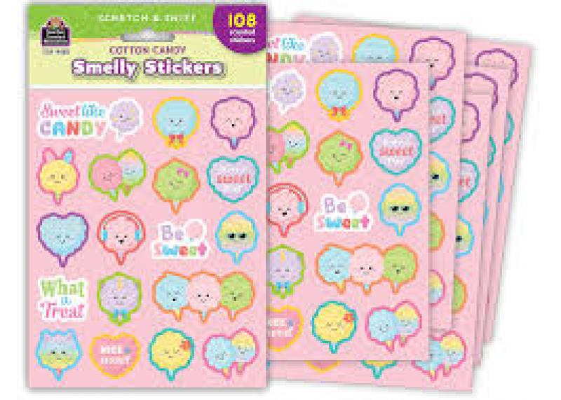 SMELLY STICKERS: COTTON CANDY