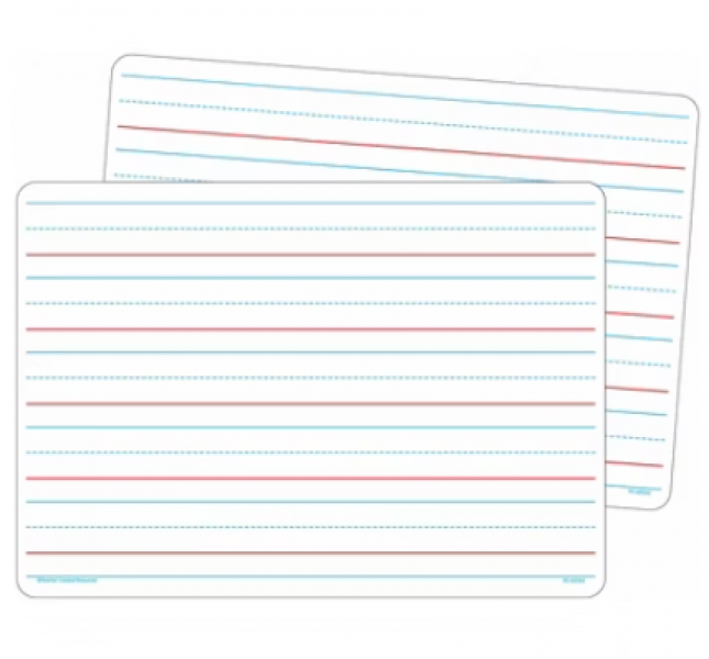 MAGNETIC DRY ERASE BOARD: DOUBLE-SIDED BLANK & WRITING PRACTICE