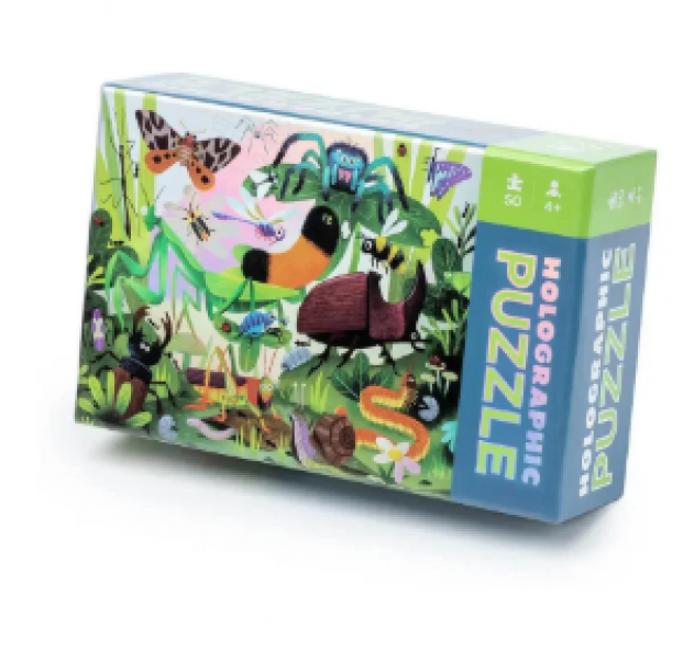 PUZZLE: HOLOGRAPHIC BACKYARD BUGS 50 PIECES