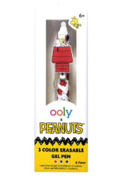 PEANUTS 3 COLOR ERASABLE GEL PEN